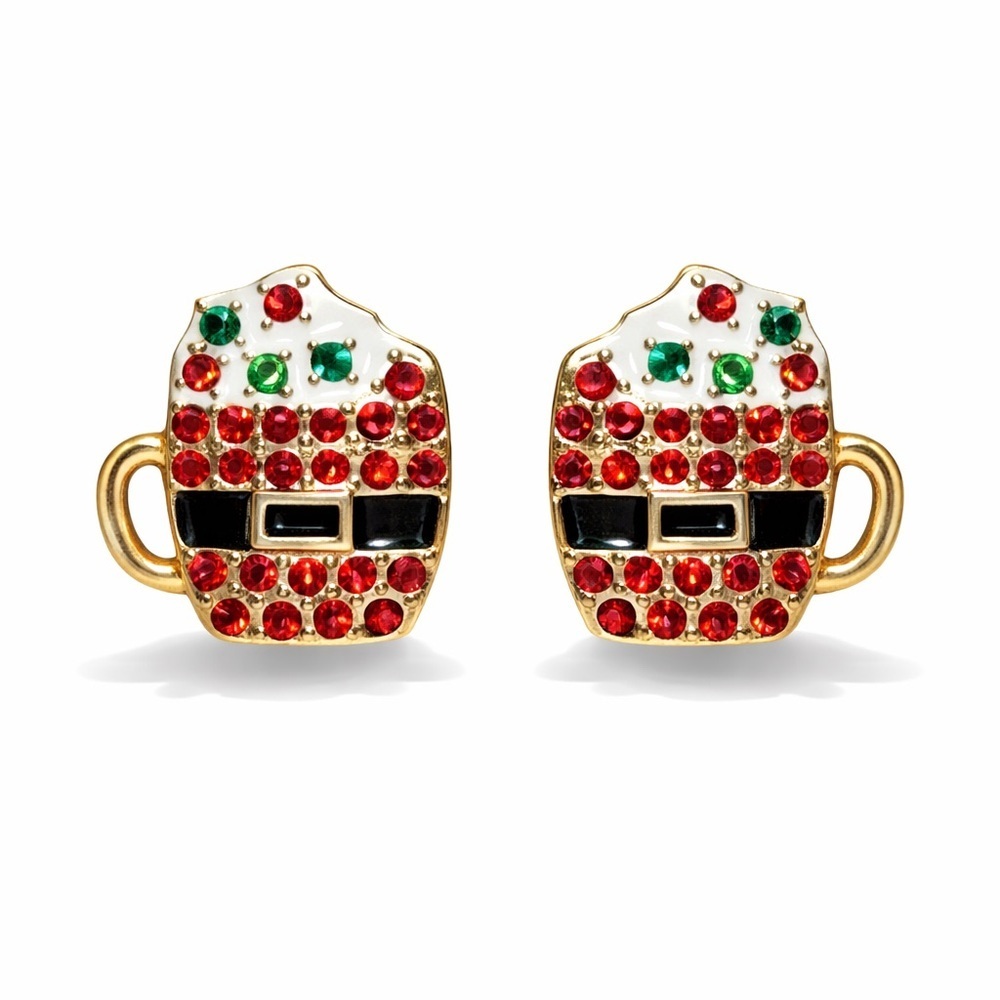 Festive Santa Mug Earrings